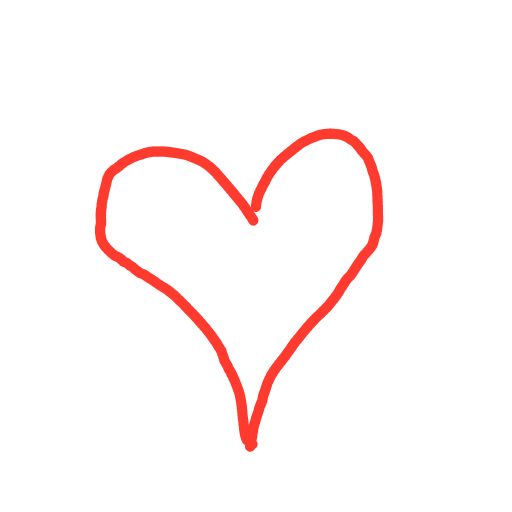 Heart drawing by Shandi
