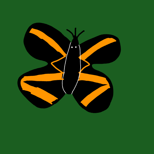 Butterfly drawing by Cwis448