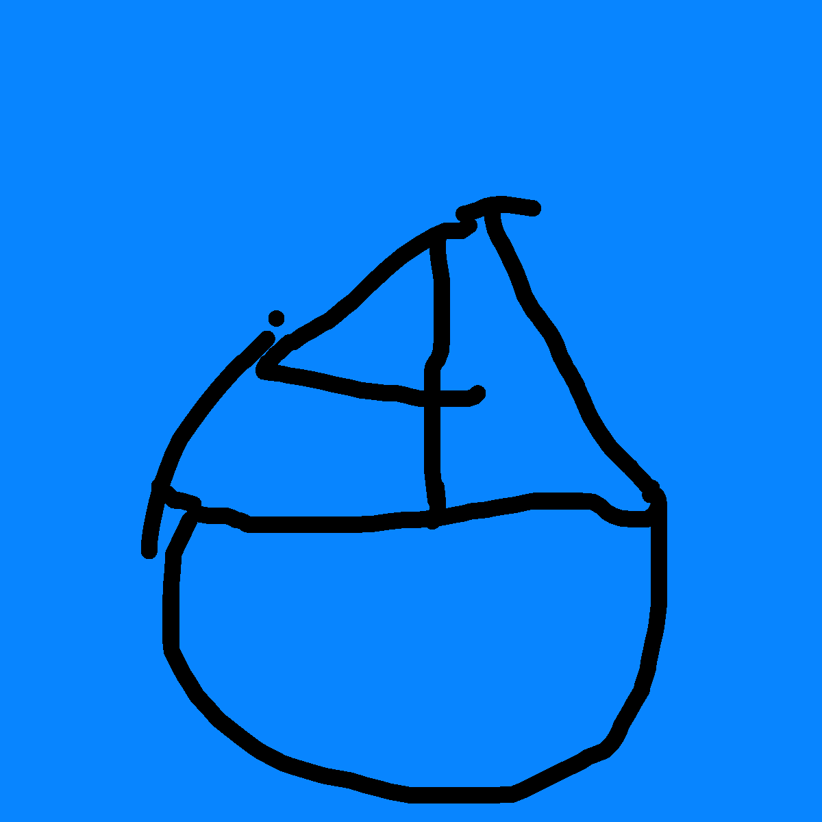 Boat drawing by plus-steel-glory