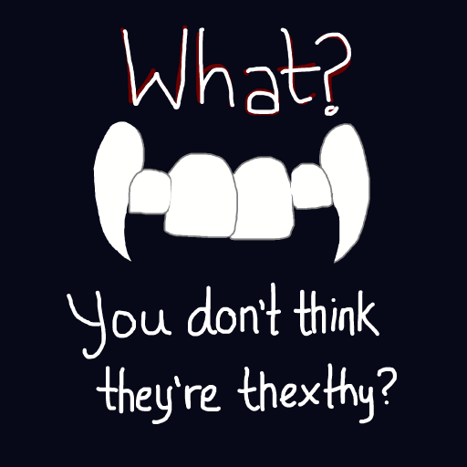 Fangs drawing by firecracker
