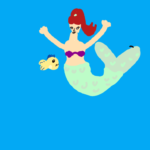 Ariel drawing by alpha-base-print