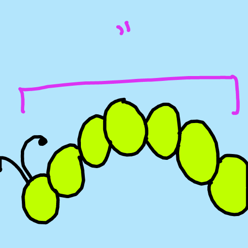 Inchworm drawing by sun-rose-drive