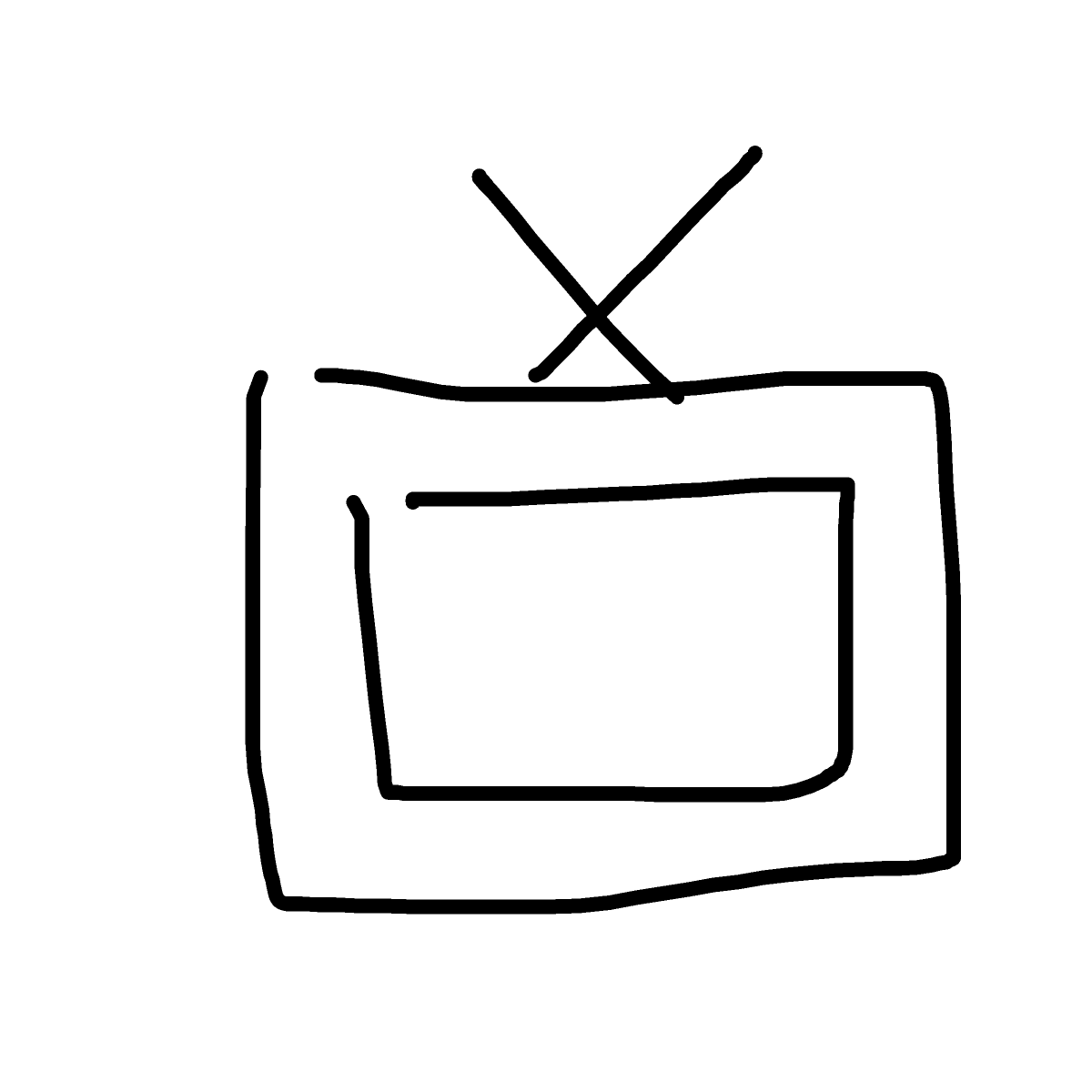 Television drawing by isi