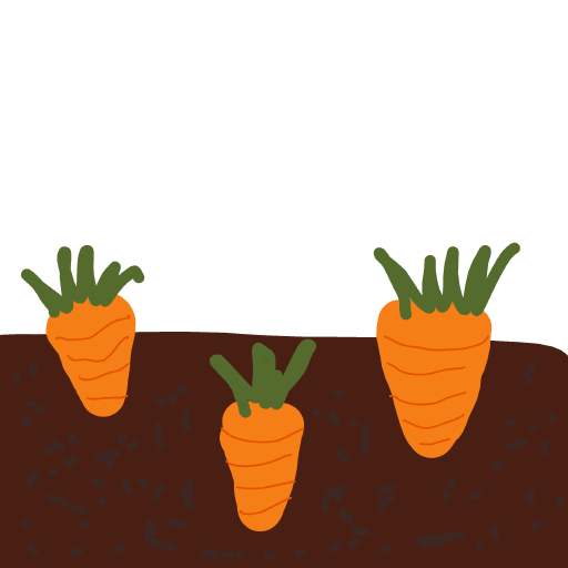 Carrot drawing by Anna