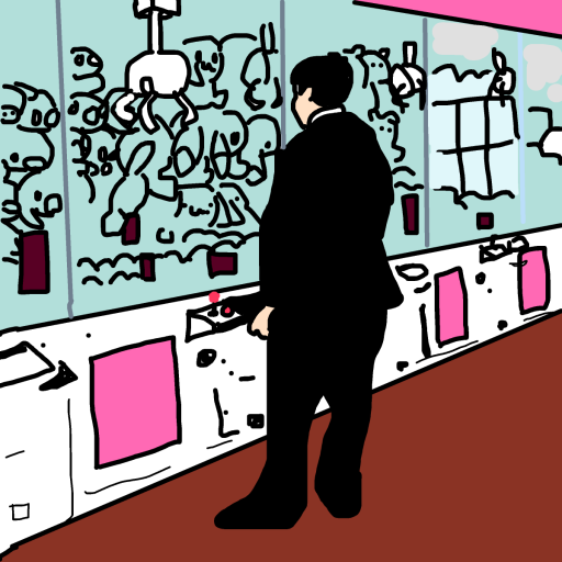 Claw Machine drawing by knoxy