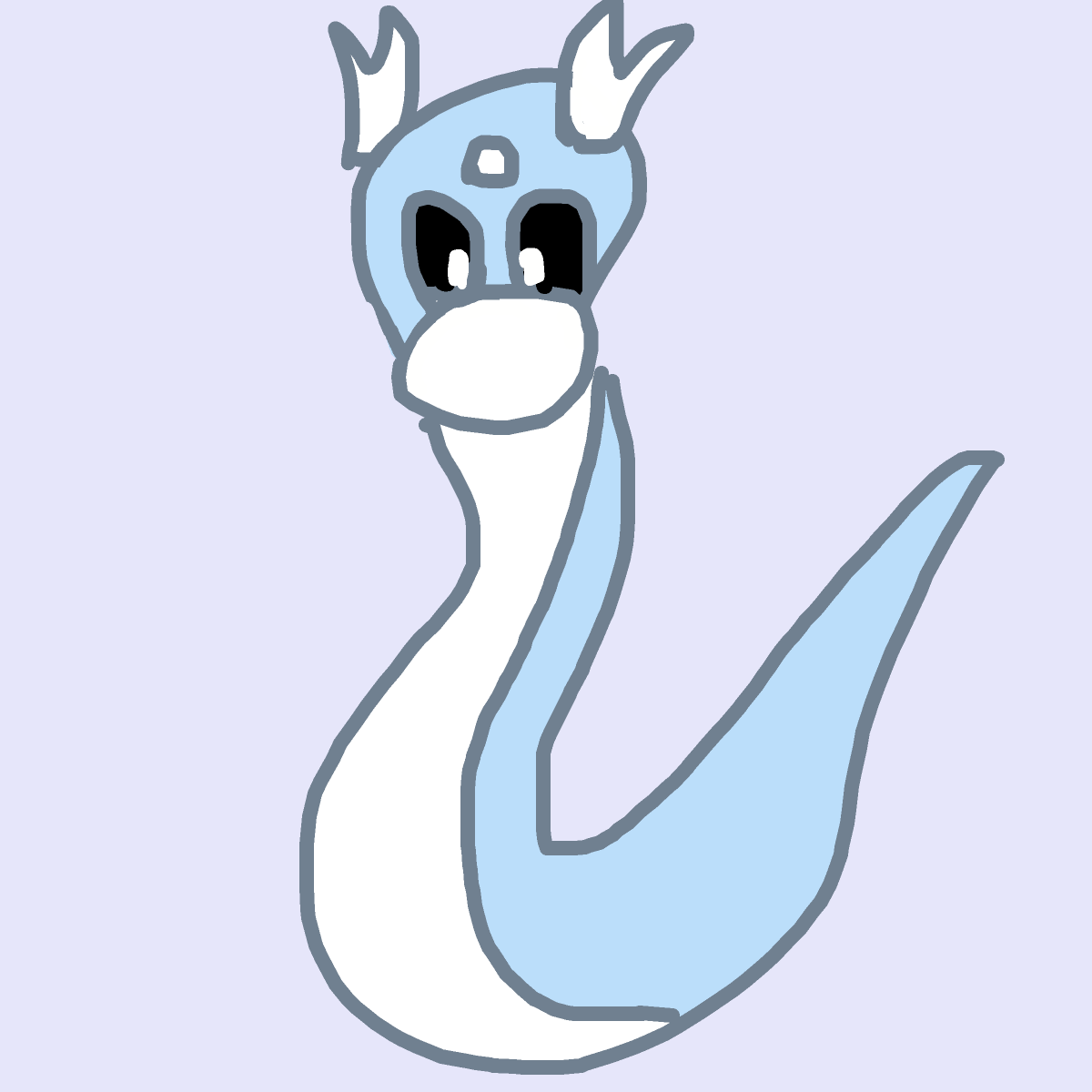 Dratini drawing by nicodarunia