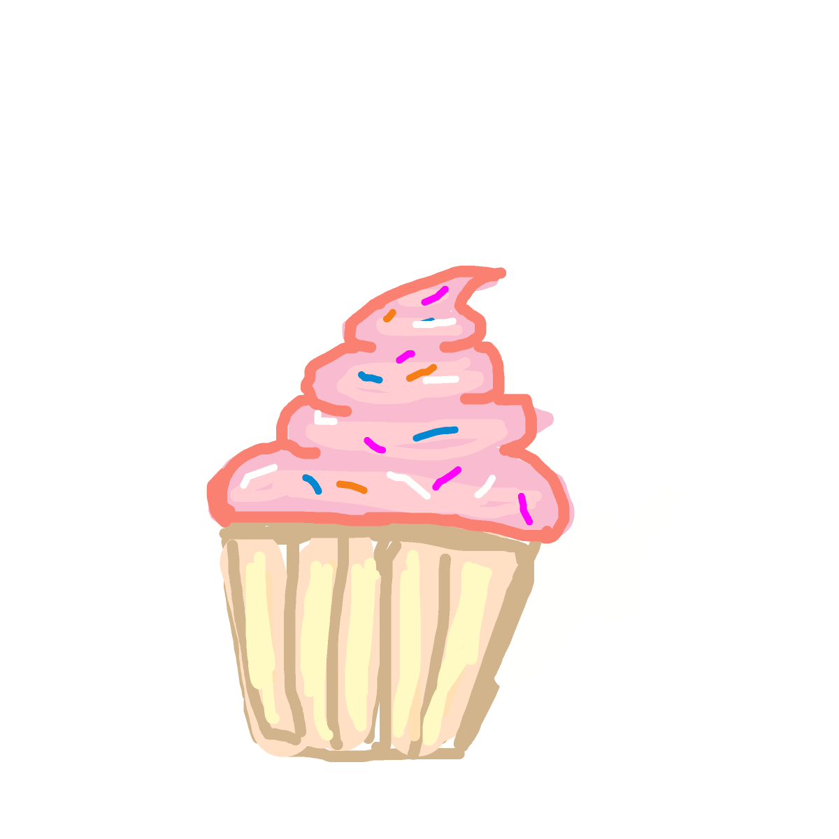 Cupcake drawing by omega-flat-app