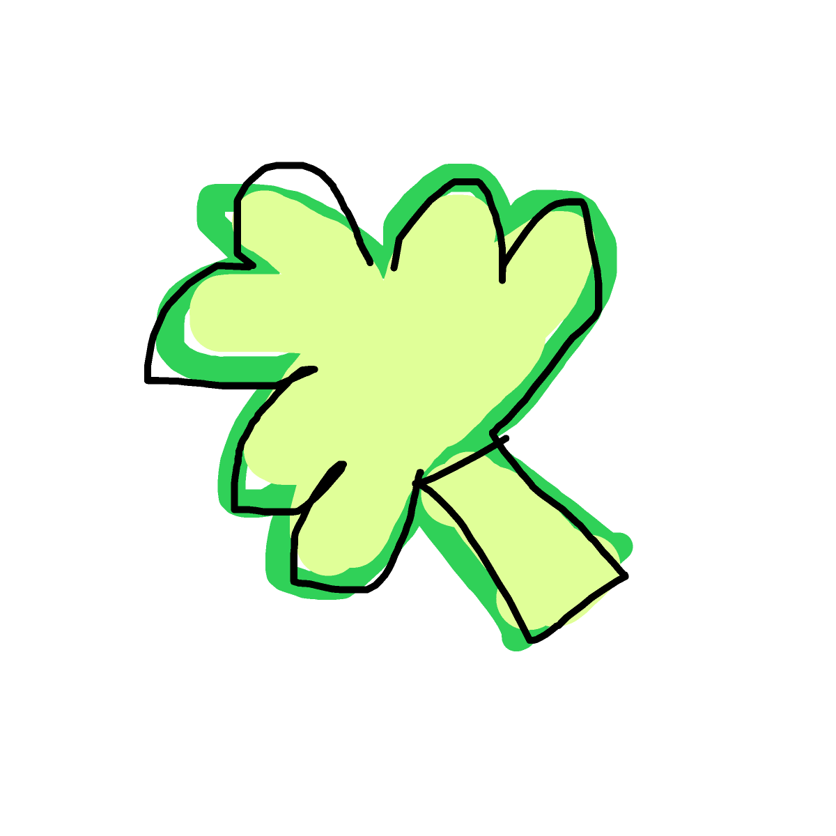 Shamrock drawing by parkalini