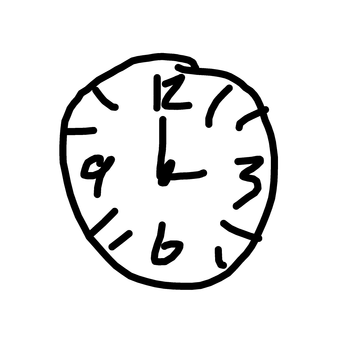 Clock drawing by jukgaa