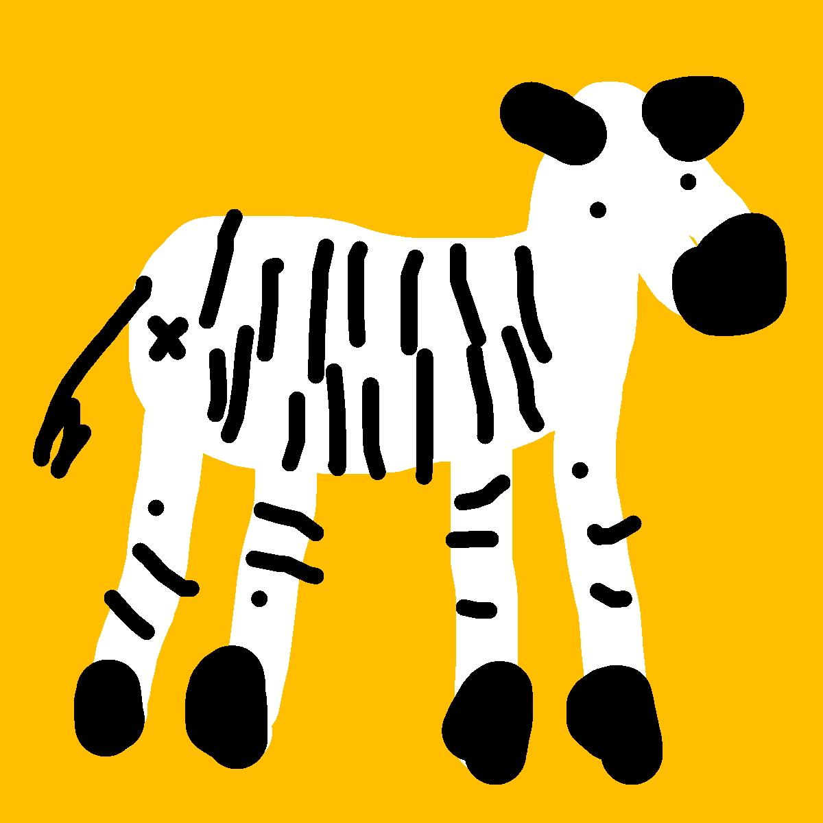 Zebra drawing by knoxy
