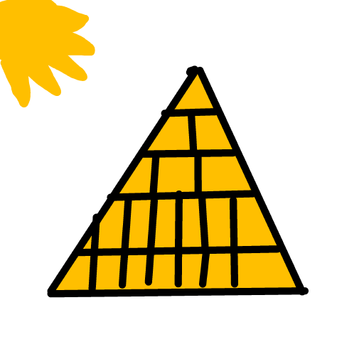 Pyramid drawing by Almog