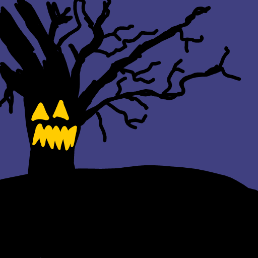 Spooky Tree drawing