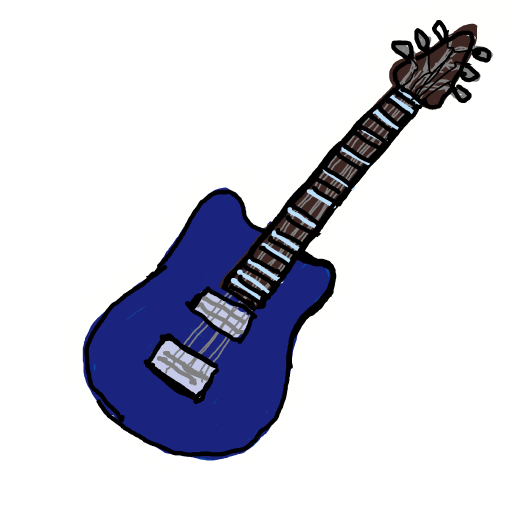 Guitar drawing by moon-dark-chief