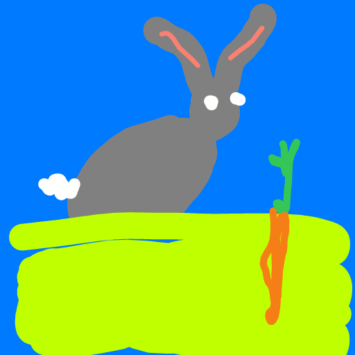 Rabbit drawing by pearl-warm-king