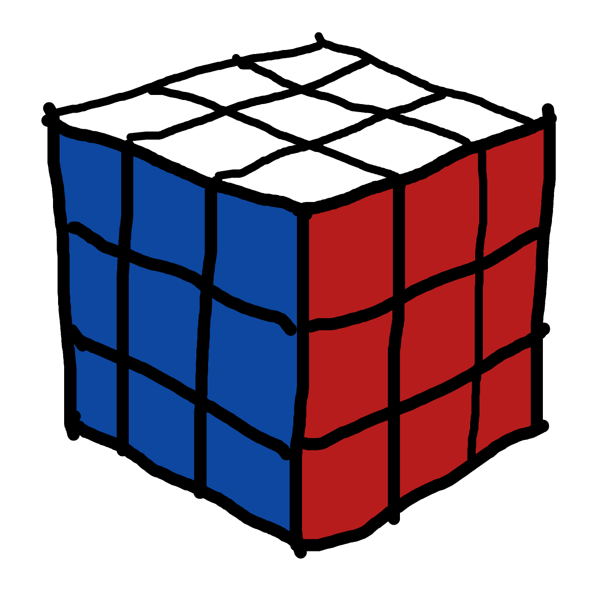 Rubik's Cube drawing by kikiluvs