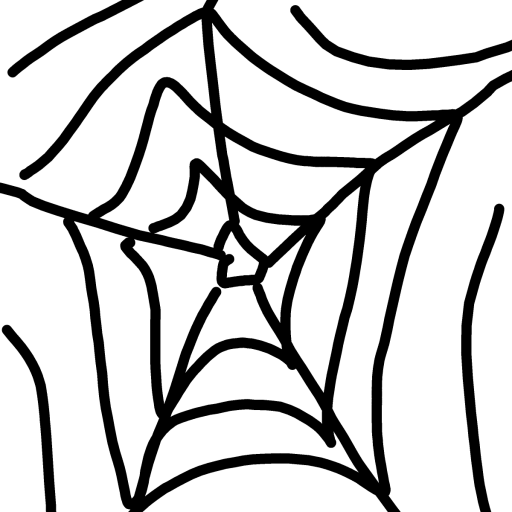 Spider Web drawing by poptown34