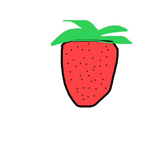 Strawberry drawing by dan