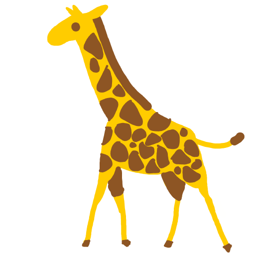 Giraffe drawing by Tayne