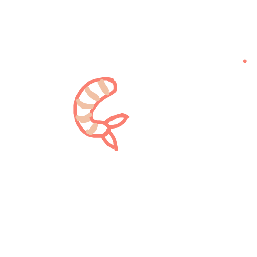 Shrimp drawing by doublem