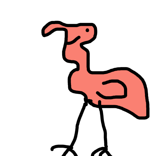 Flamingo drawing by aqua-hyper-doodler