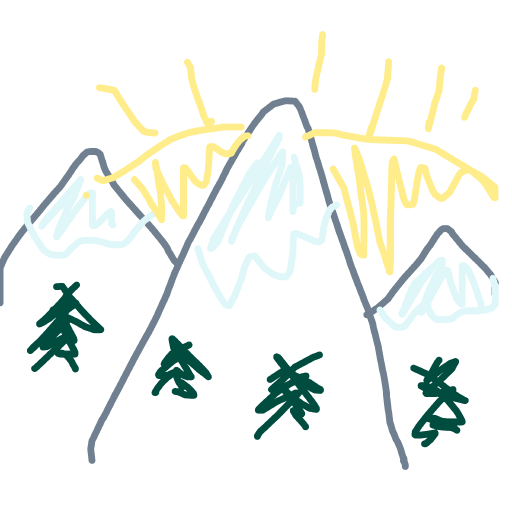 Mountain drawing by a_dawg