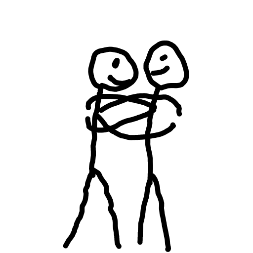 Hug drawing by Nuss