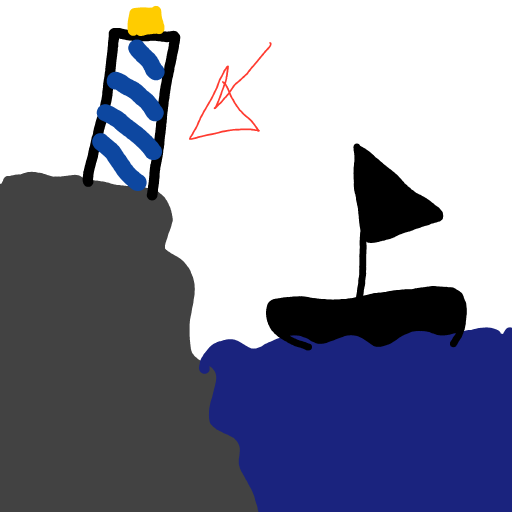 Lighthouse drawing by sonic-amber-way