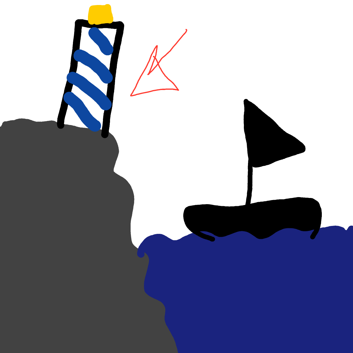 Lighthouse drawing by sonic-amber-way