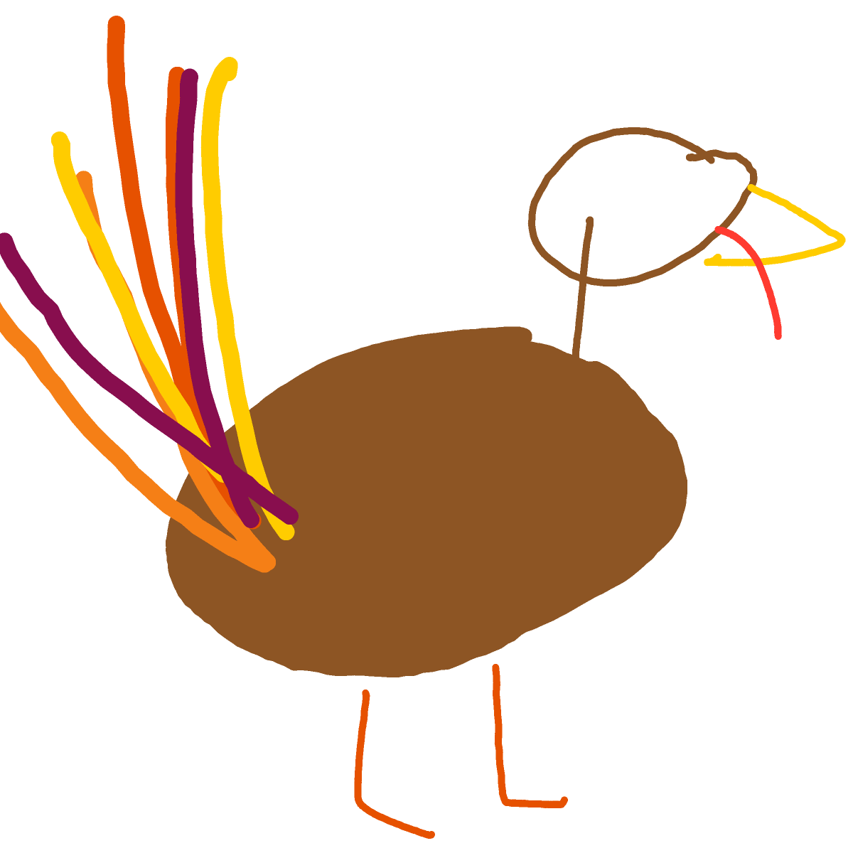 Turkey drawing by Shandi