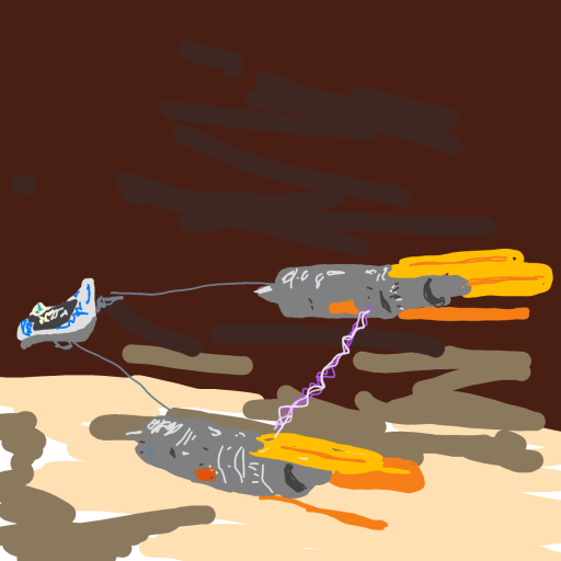 Podracer drawing by Guardianoflives