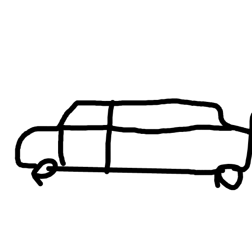 Limousine drawing by cyber-blue-anvil