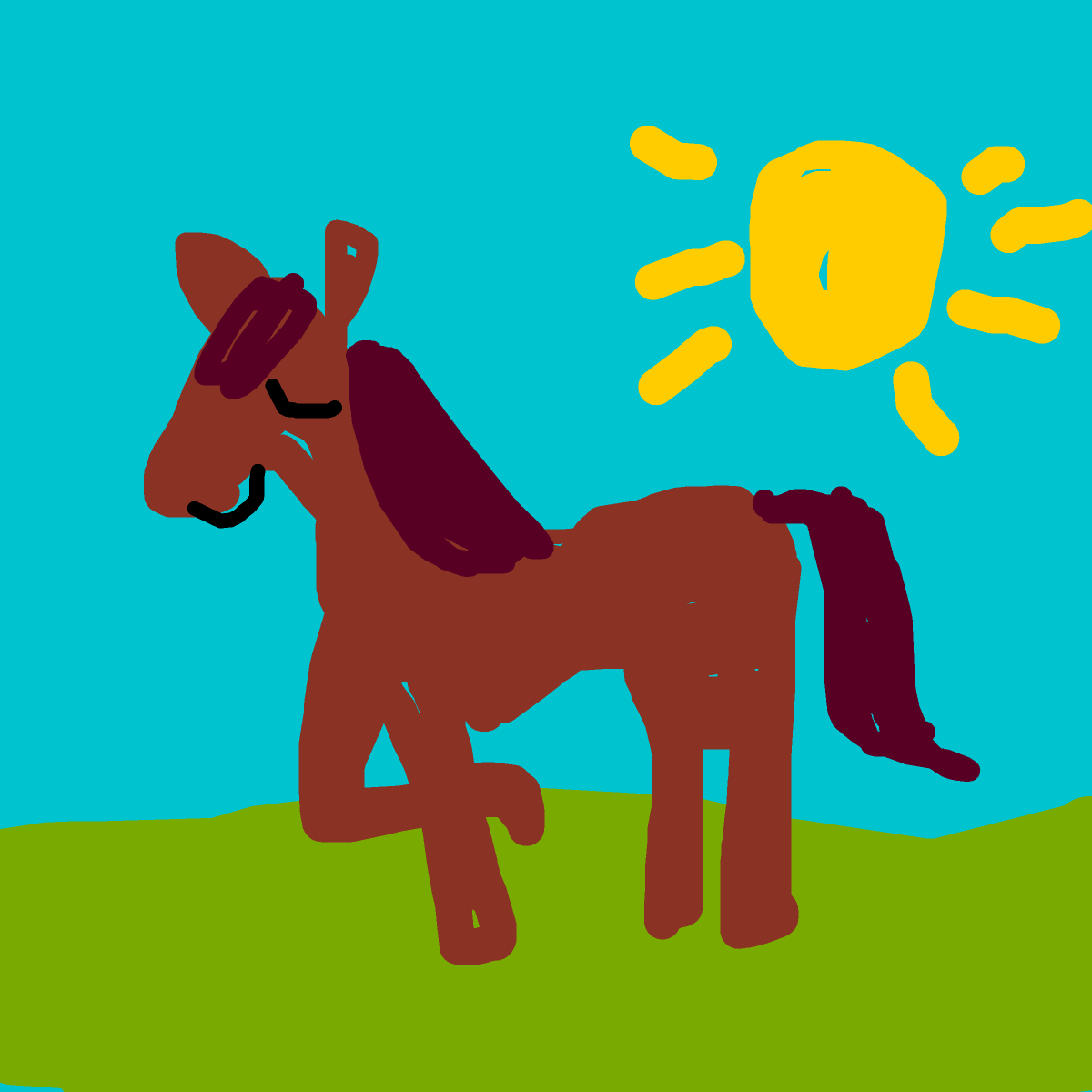 Horse drawing by audiblysticky