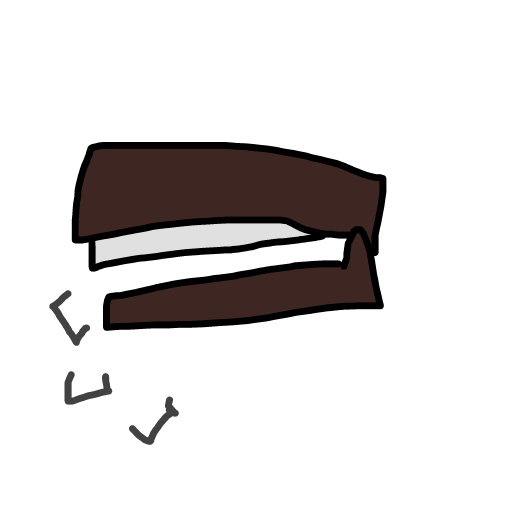 Stapler drawing by mikl pickle