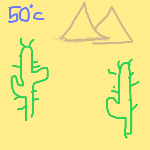 Desert drawing by tirza
