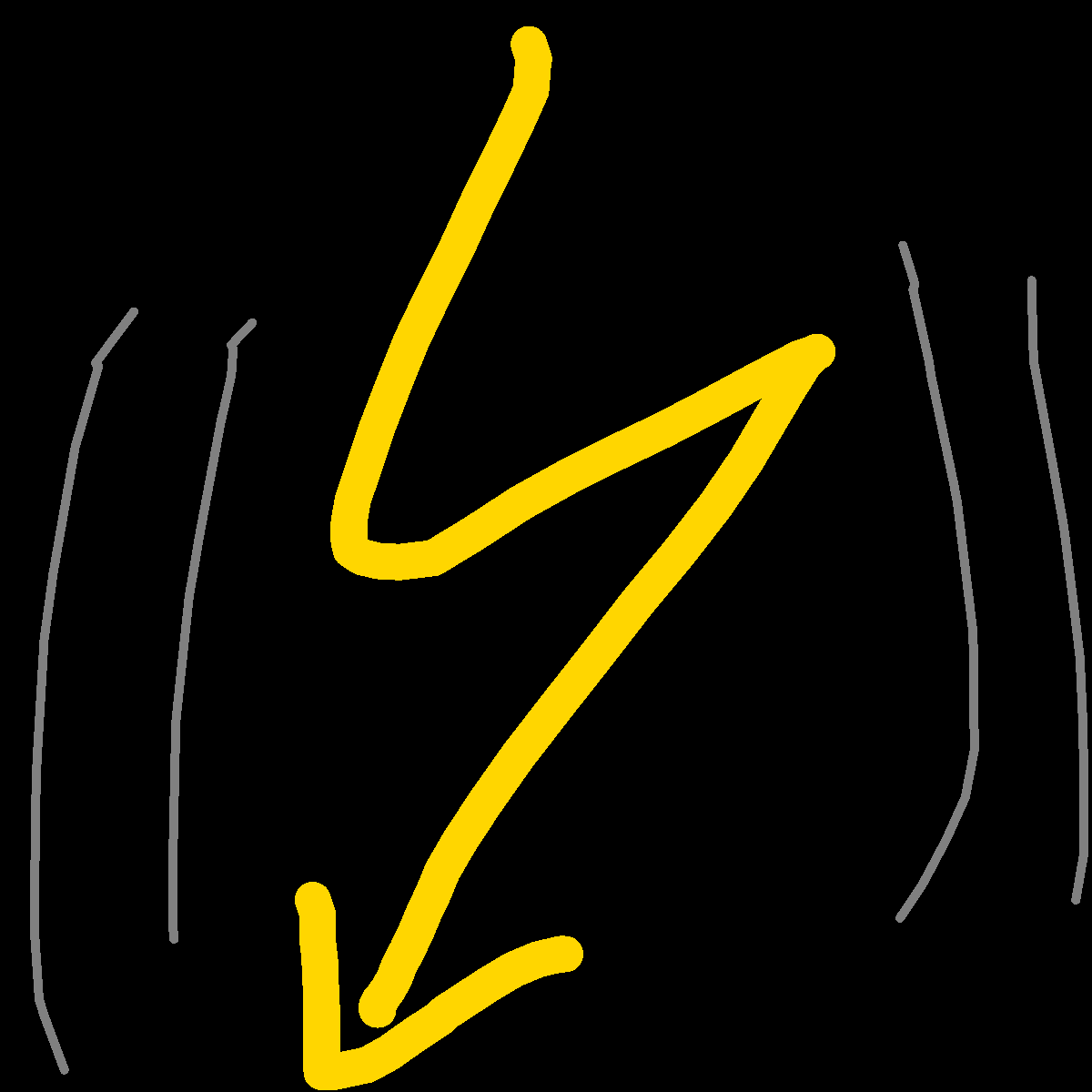 Thunder drawing by vangogh