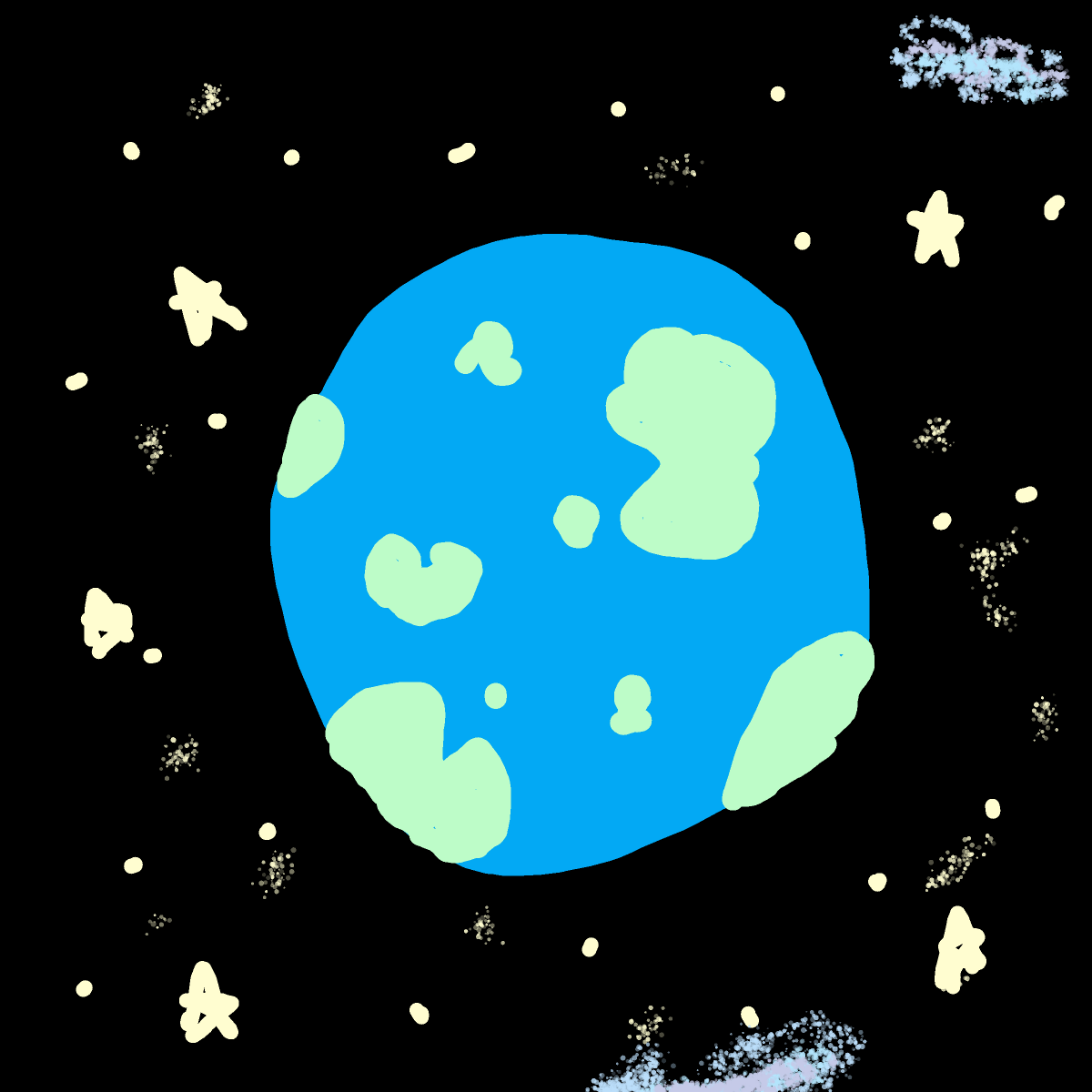 Earth drawing by alpha-base-print