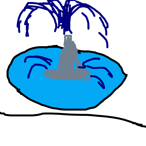 Fountain drawing by delta-hyper-spire