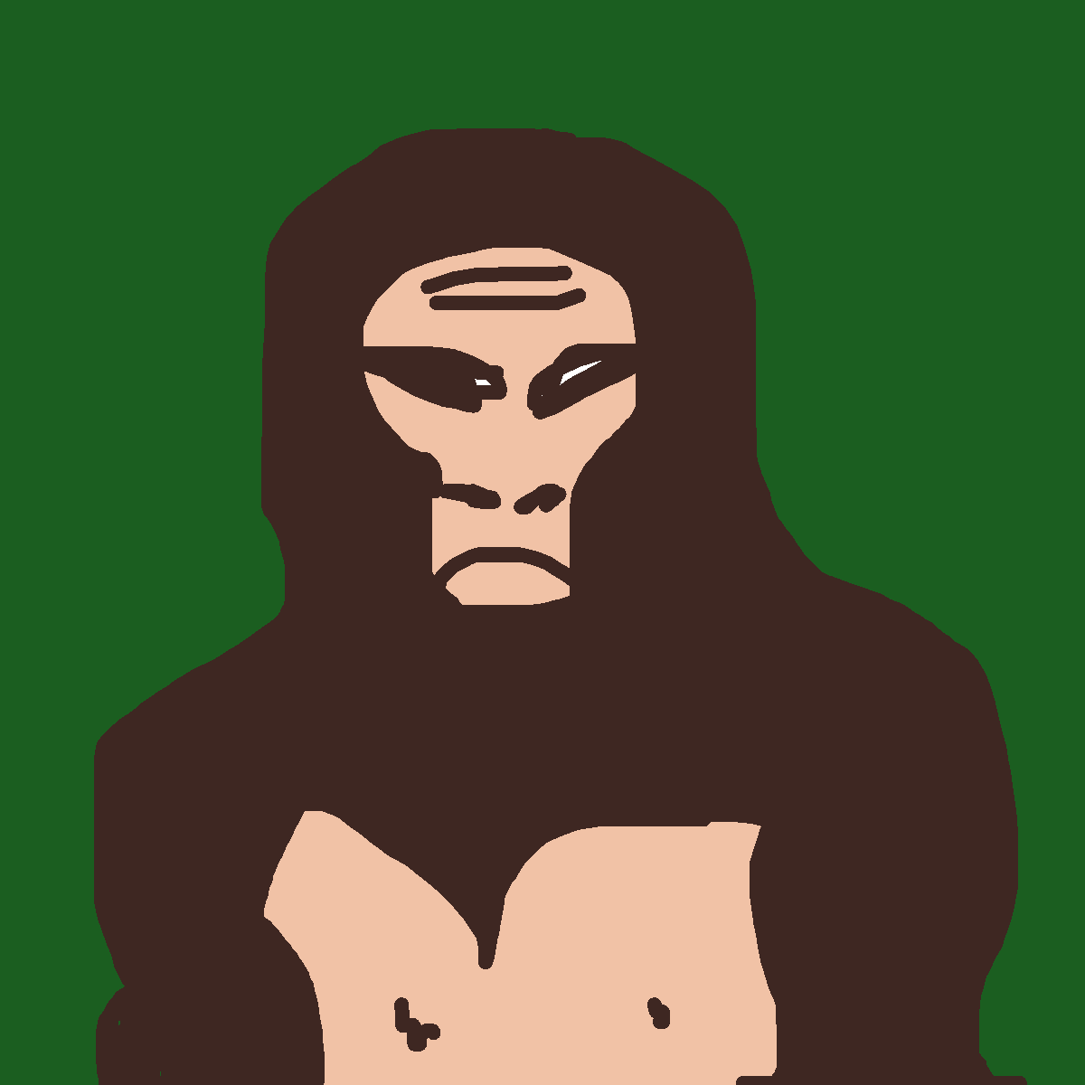 Chimpanzee drawing by cecedessinepas