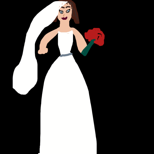 Bride drawing by countnicula