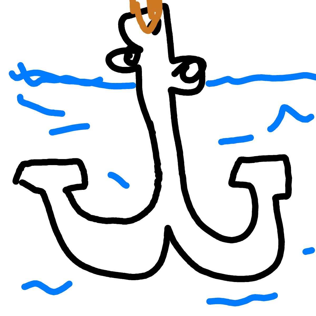 Anchor drawing by peach-wild-type