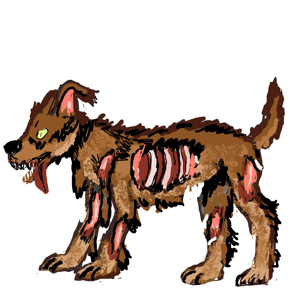 Zombie Dog drawing by manders