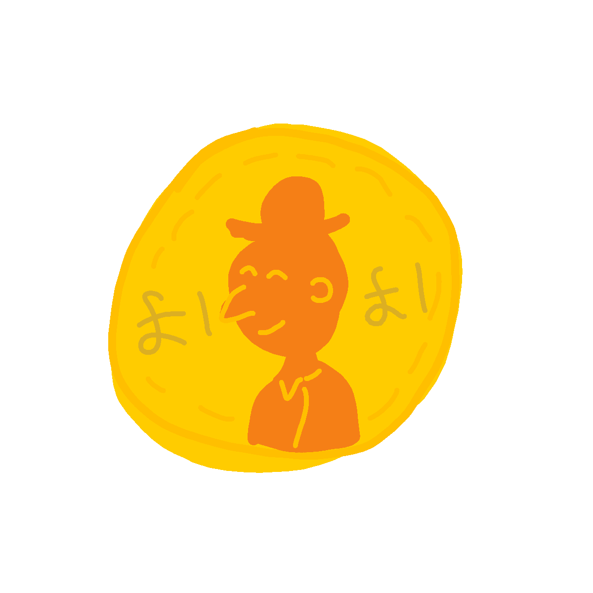 Gold Coin drawing by conn0rr