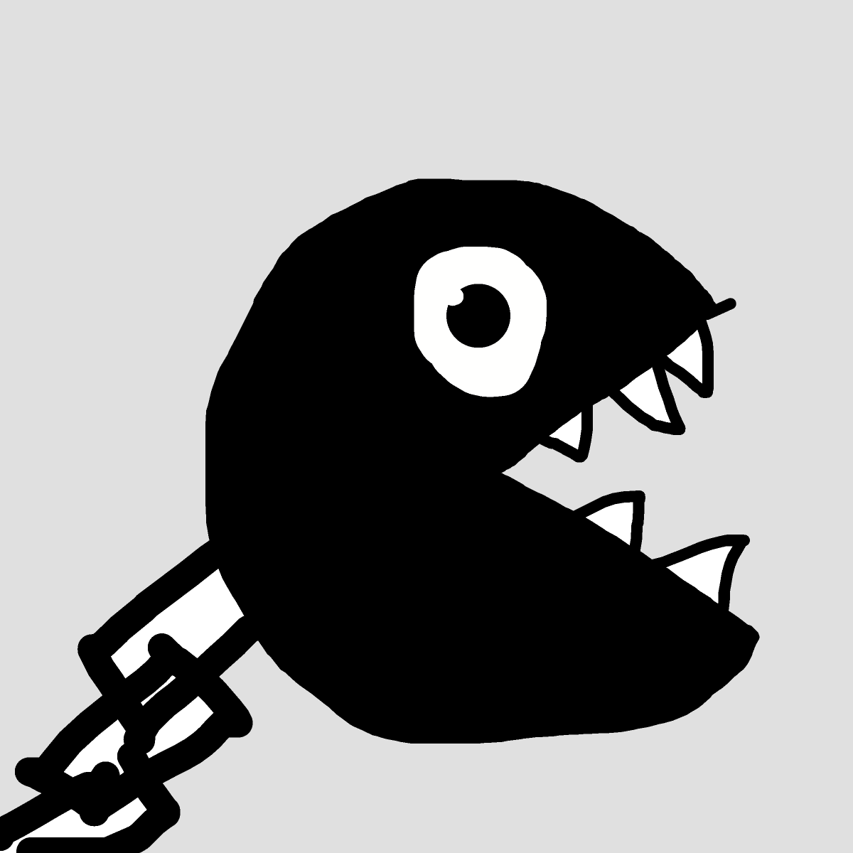 Chain Chomp drawing by paradutchman