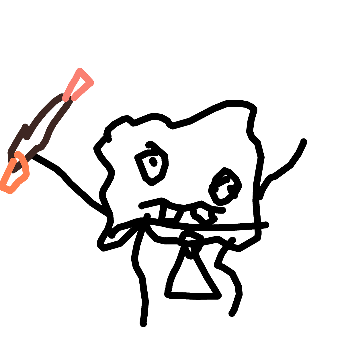 DoodleBob drawing by Dada