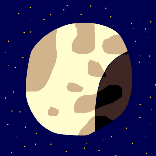 Moon drawing by nicodarunia