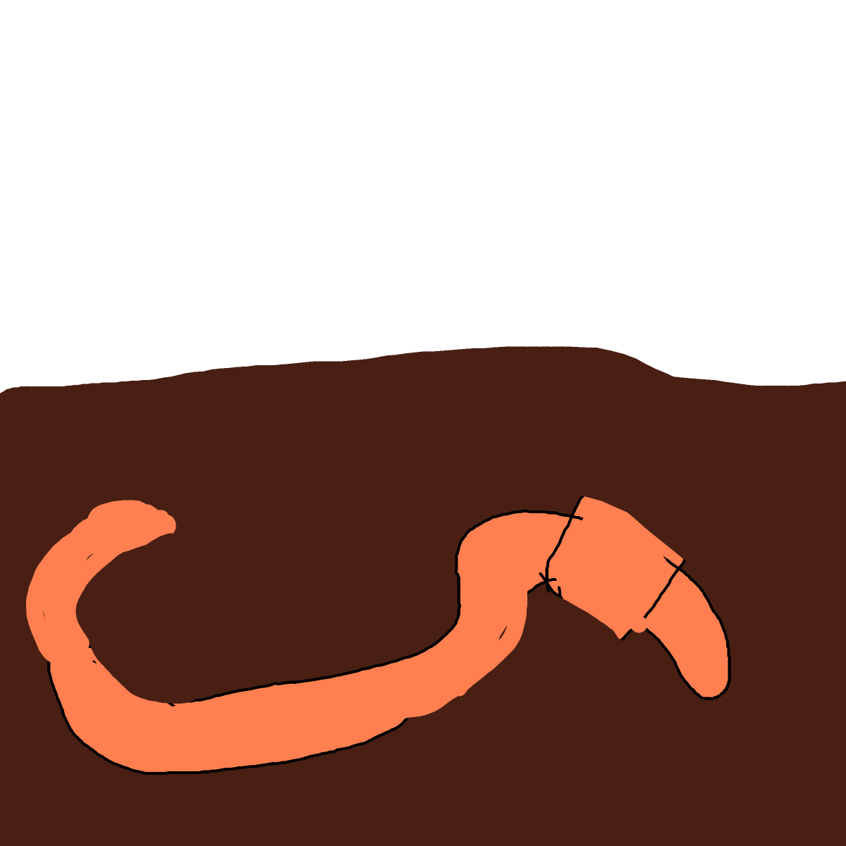 Worm drawing by mjolnirbear