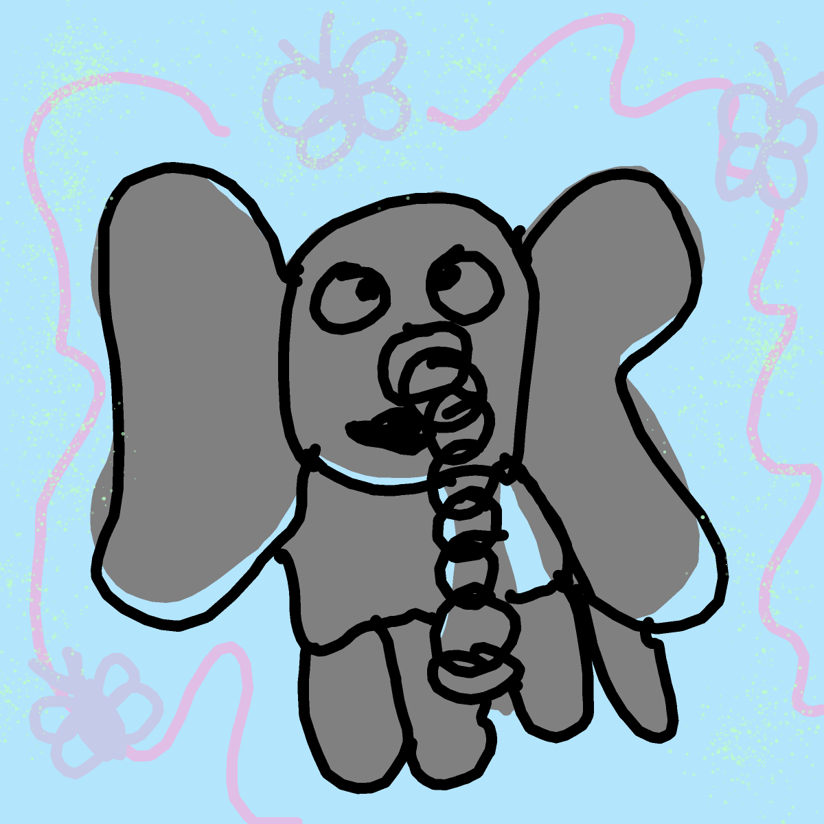 Elephant drawing by sun-rose-drive