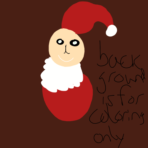 Santa drawing by KevinFaber