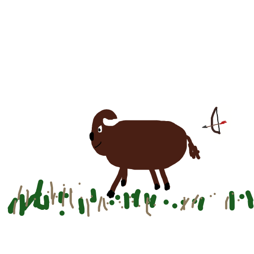 Bison drawing by brush-star-site