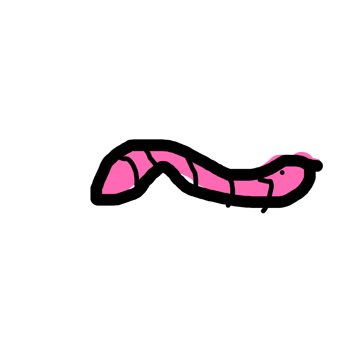 Worm drawing by brass-sage-way